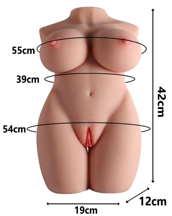 Torso Masturbador con Senos, Vagina y Ano Sensación Ultra Realista