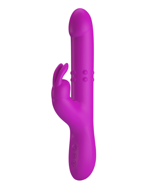 Vibrador Conejito Con Función de Rotación y Vibración