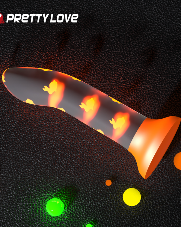 Dildo Neon Pleasure Orange 17 x 3.3 CM