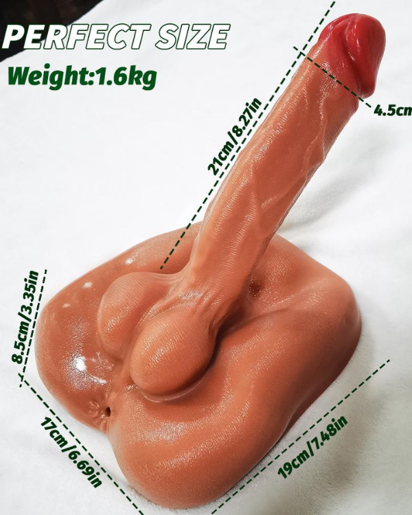 Dildo Realista Premium Con Ano 21 x 4,5 CM