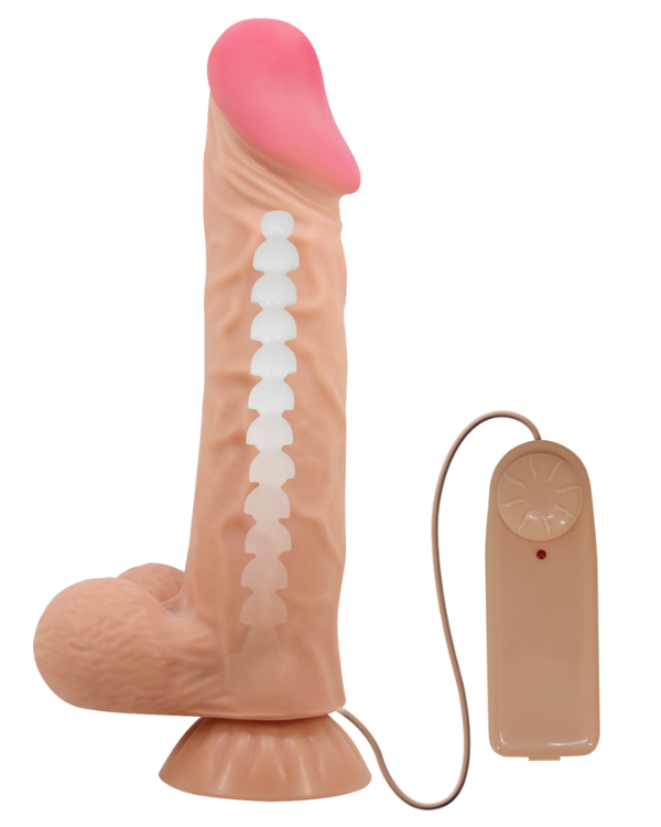 Dildo Realista Vibrador de Piel Suave