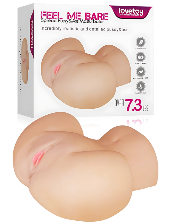 Masturbador Realista con Coño y Culo Doble Entrada Ultra Suave
