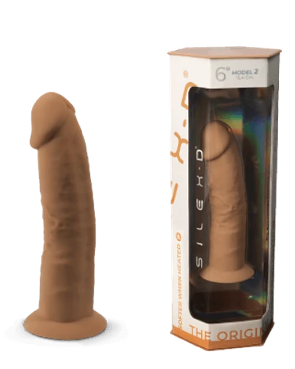 Dildo Realístico Silex D Modelo 2 6" Color Caramelo