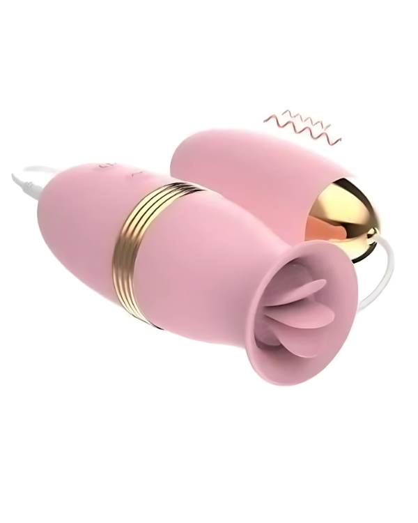 Huevo Vibrador con Lengua Traviesa Doble Estimulación