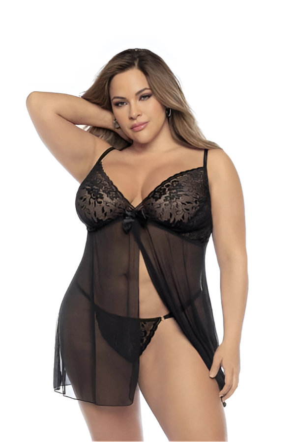 Ashley Dreams – Babydoll con Encaje & Transparencias