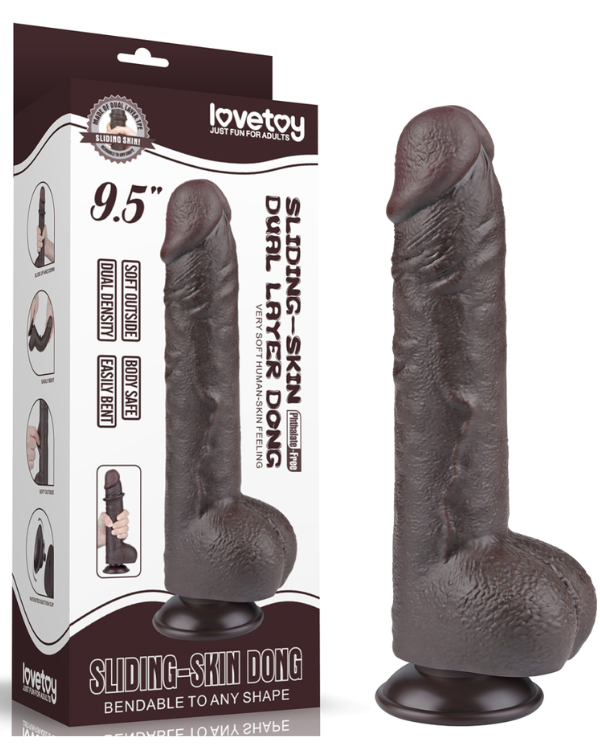 Consolador TPE Premium Doble Densidad – Sensación Ultra Real 24 x 4.3 CM