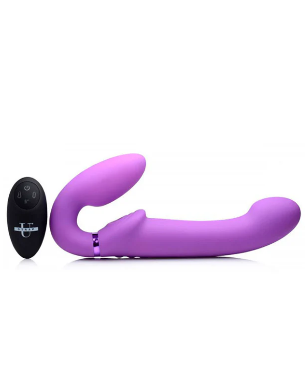 Strapless Vibrador , Inflable & Pulsante Con Control Remoto