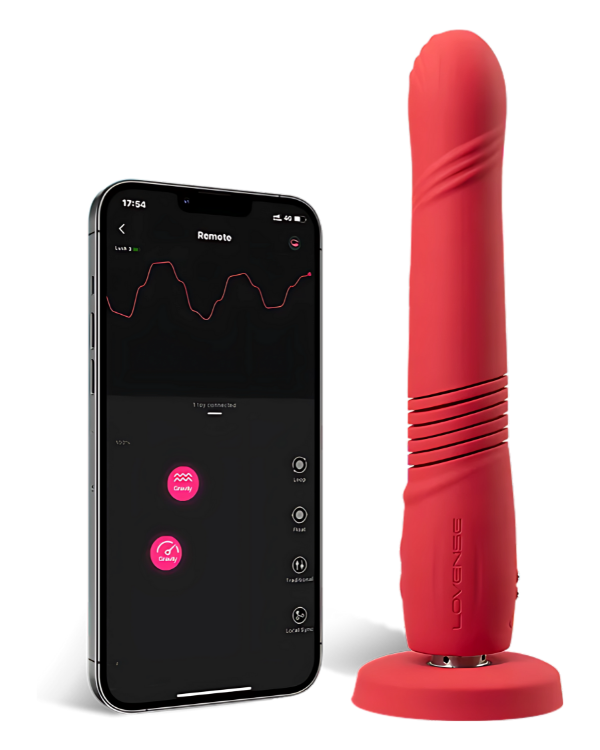 Dildo Placer Inteligente con Vibración Empuje y Aplicación