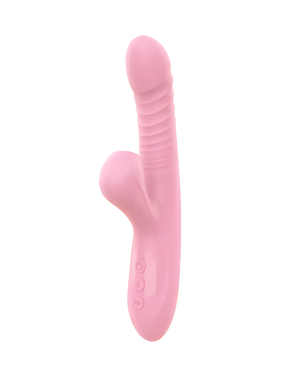 Vibrador Telescópico 3 en 1: Succión, Movimiento y Calor 42 °C