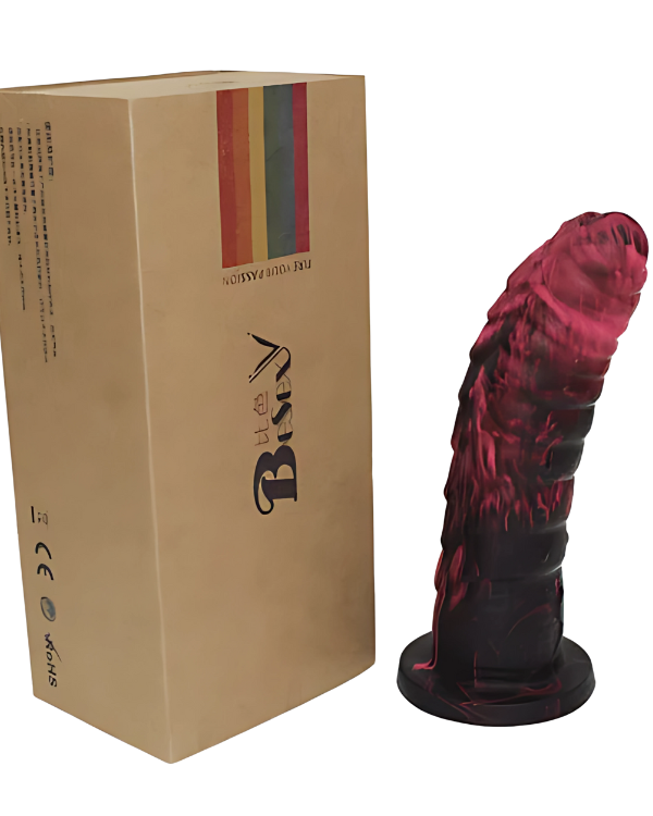 Dildo Caballero Placer Texturizado con Ventosa 18,2 x 4,8 CM