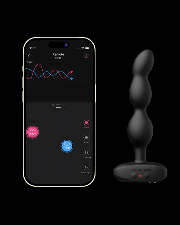 Vibrador Anal Giratorio Con Aplicación