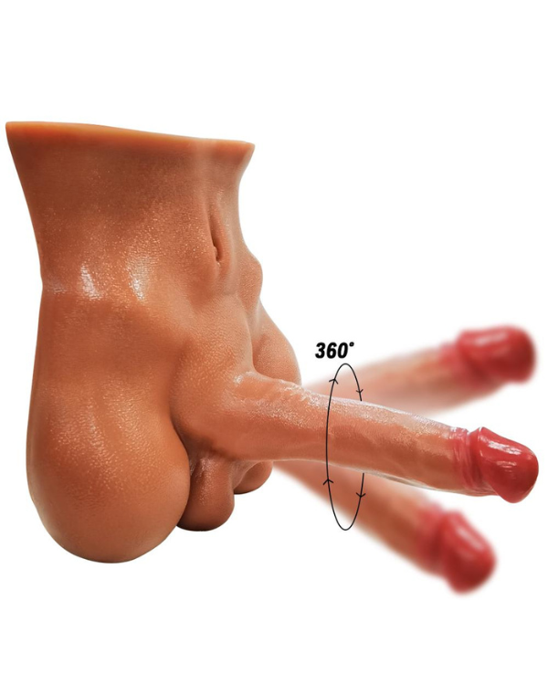 Torso Masculino Realista con Dildo y Ano 20 x 5 CM