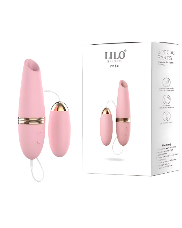 Huevo Vibrador + Succionador – Doble Placer en Uno