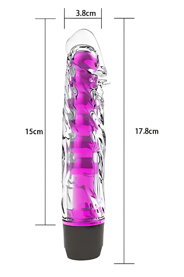 Vibrador y Vara Anal Pasión 17,8 CM