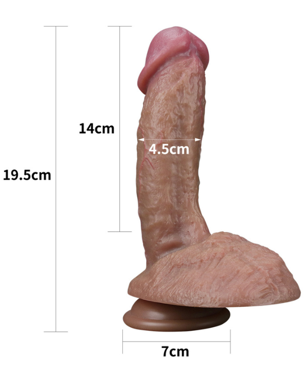 Consolador Realistico Premium Nature Cock Doble Densidad 19.5 × 4.5 CM