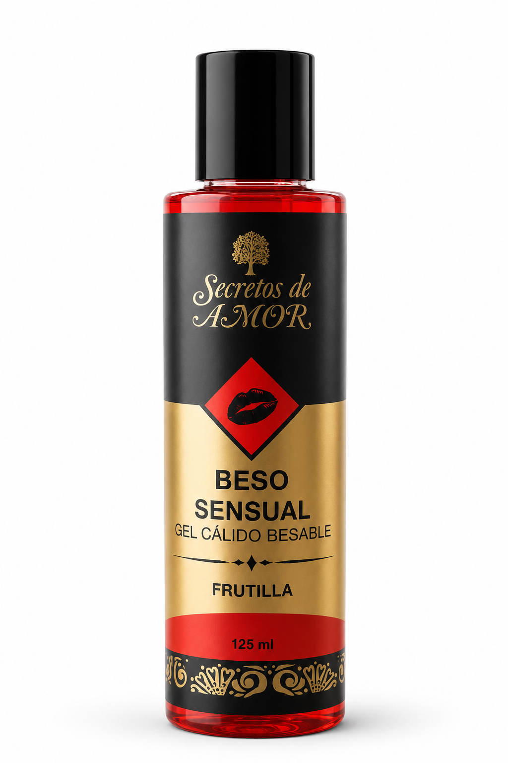 Gel Besable con Efecto Calor Frutilla