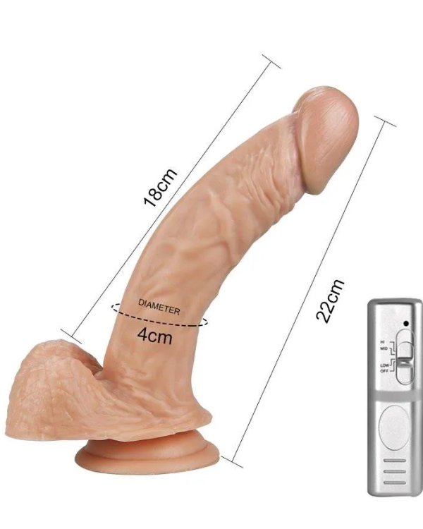 Dildo vibrador Real Extreme 22 x 4 CM