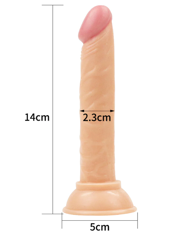 Dildo Realista para Uso Vaginal o Anal 14,3 CM