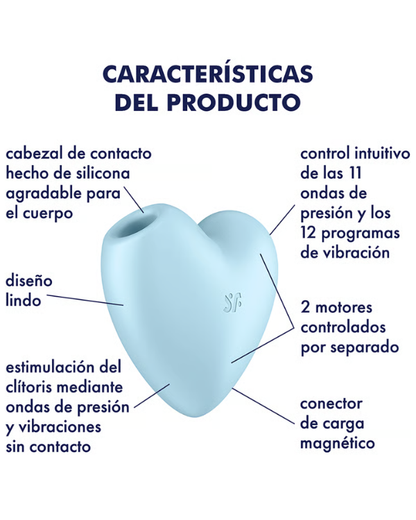 Satisfyer Cutie Estimulador Clitorial Compacto en Forma de Corazón