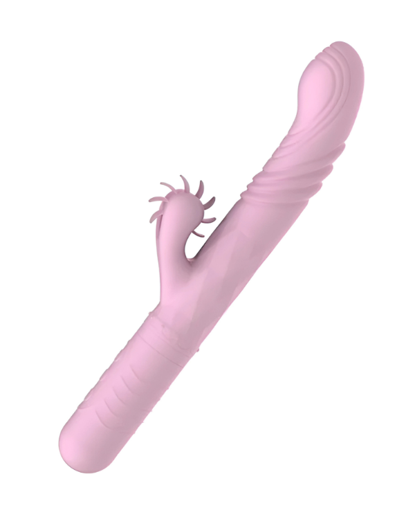 Vibrador Heart con Movimiento Estimulación Oral y Termo acción