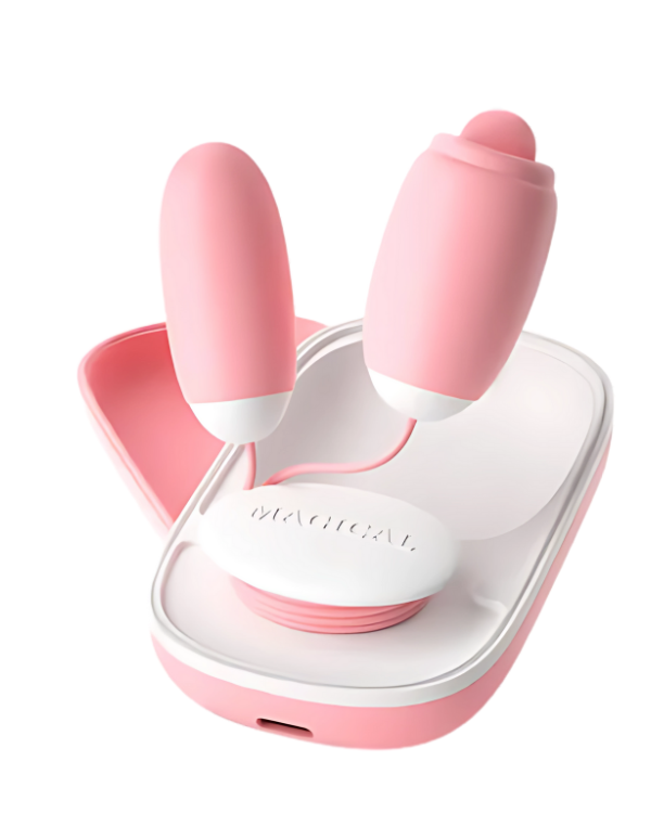 Play & Pleasure Set Vibrador y Lamedor Compacto