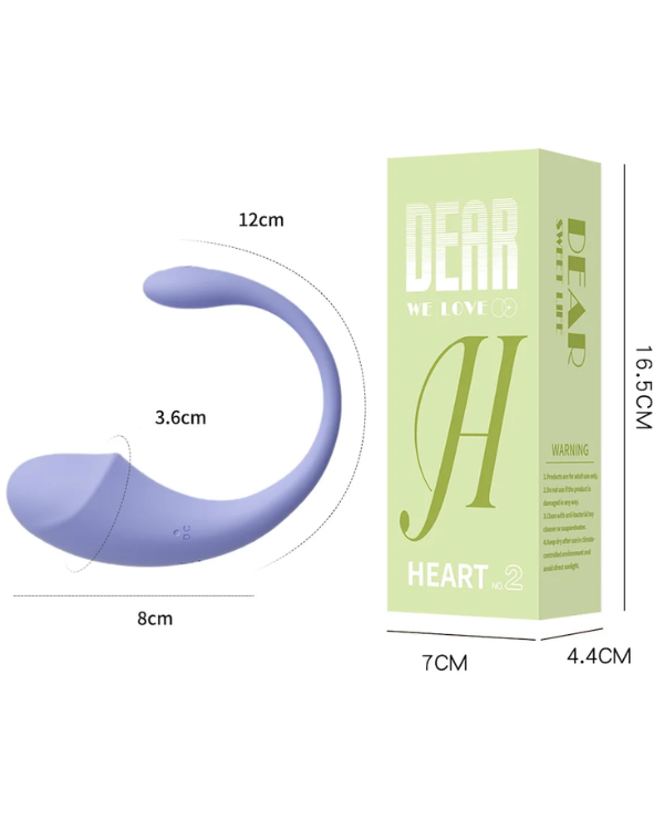 Vibrador Heart N°2 – Controla el placer desde tu celular