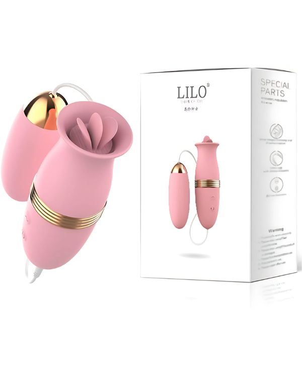 Huevo Vibrador con Lengua Traviesa Doble Estimulación