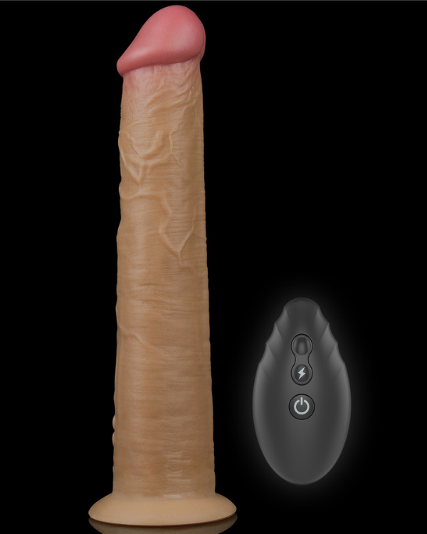 Dildo Realistico De doble Capa Con Rotación y Control Remoto 25,3 x 4,5 CM