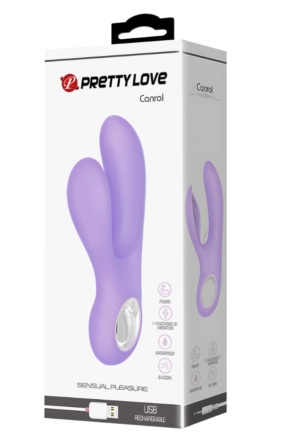 Vibrador Amatista Con Estimulador