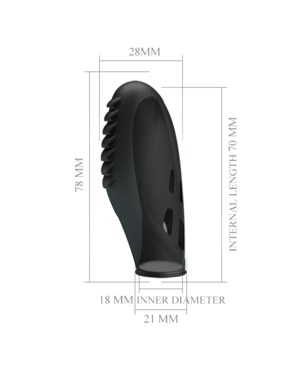 Vibrador Para El Dedo Con Textura