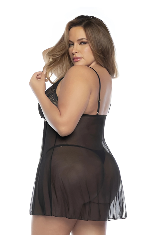 Ashley Dreams – Babydoll con Encaje & Transparencias
