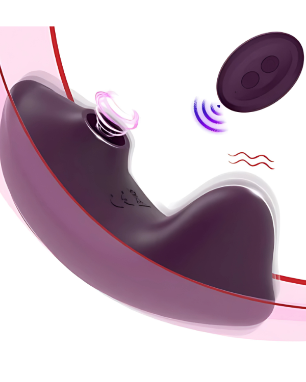 Succionador y Vibrador Secret Con Control Remoto