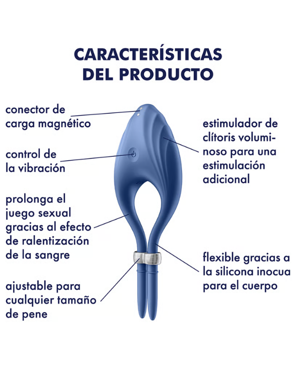 Anillo Satisfyer Vibrador para Intensificar Erección y Placer en Pareja