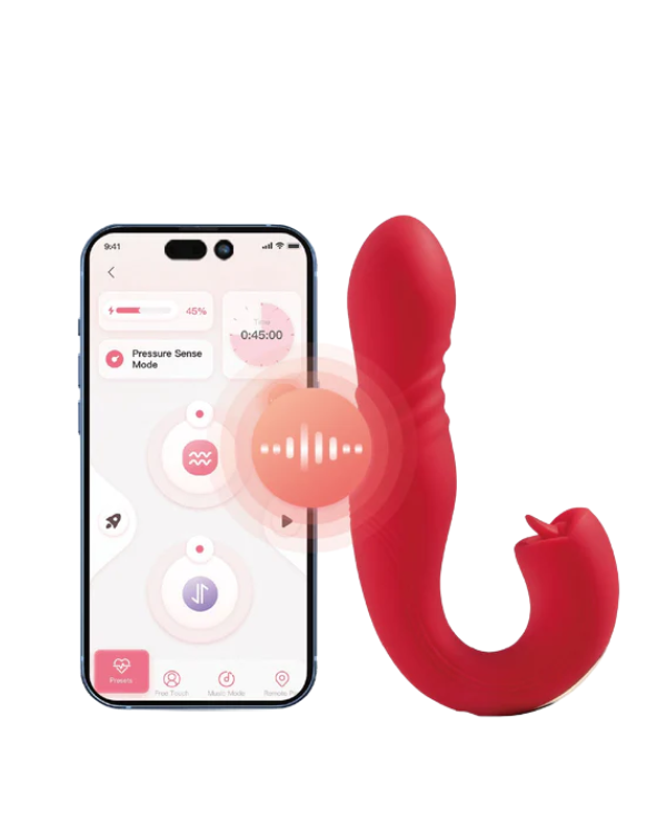 Vibrador Furious Kiss Con Aplicación