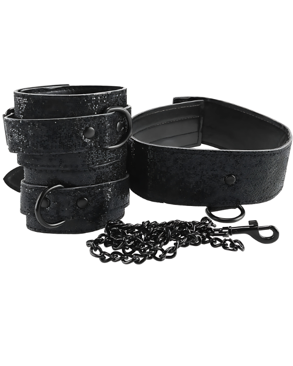 Set de Collar y Esposas Sumisión con Estilo