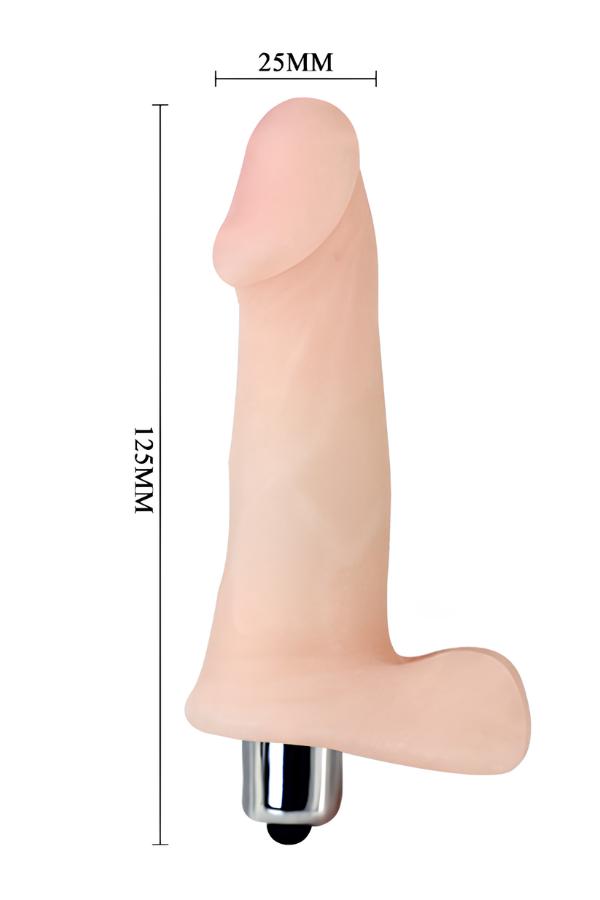 Vibrador Realista de Silicona 12,5 cm x 2,5 CM