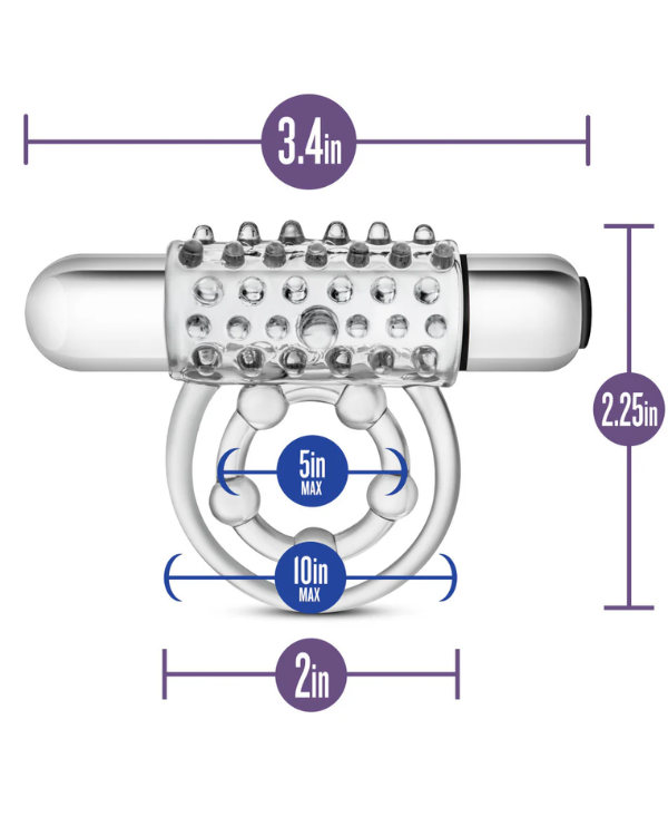 Anillo Vibrador 3 en 1 Stay Hard