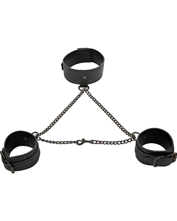 Set de Collar y Esposas Sumisión con Estilo