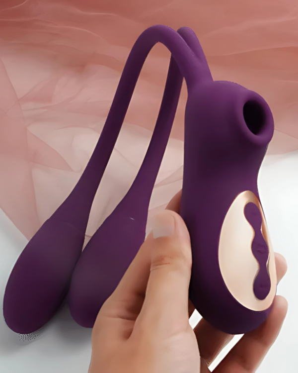 Bunny Succionador de Clítoris + Vibrador Doble