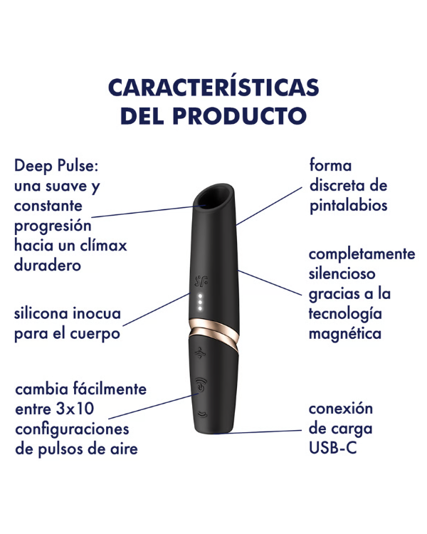 Satisfyer Estimulador Clitorial Compacto con Ondas de Presión