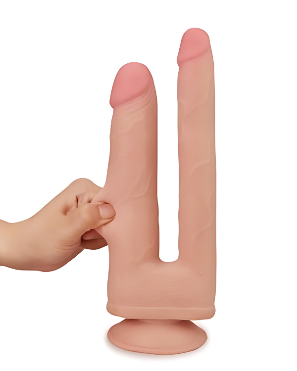 Dildo Piel Deslizable | Doble Penetración