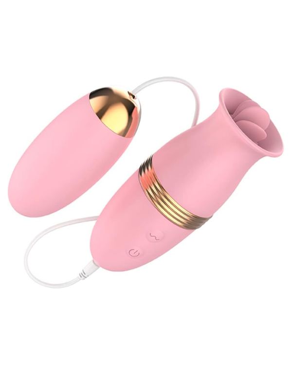 Huevo Vibrador con Lengua Traviesa Doble Estimulación