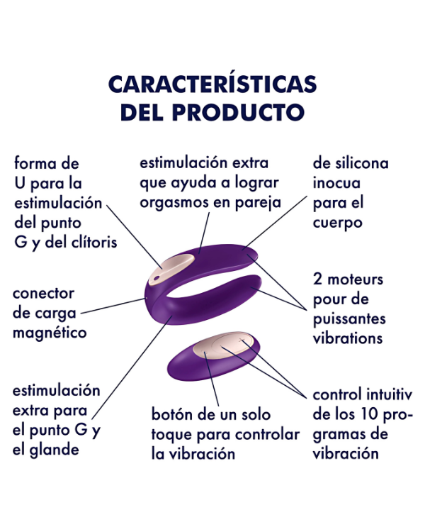 Vibrador Partner Premium Con Control Remoto