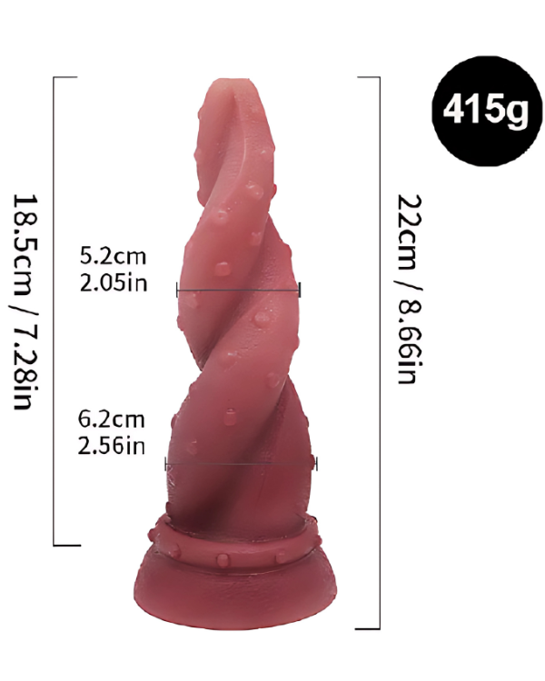 Dildo Tentaculo En Espiral 21 x 6 CM
