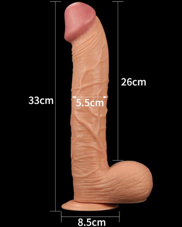 Consolador Realista King XXL 33 x 5,5 CM
