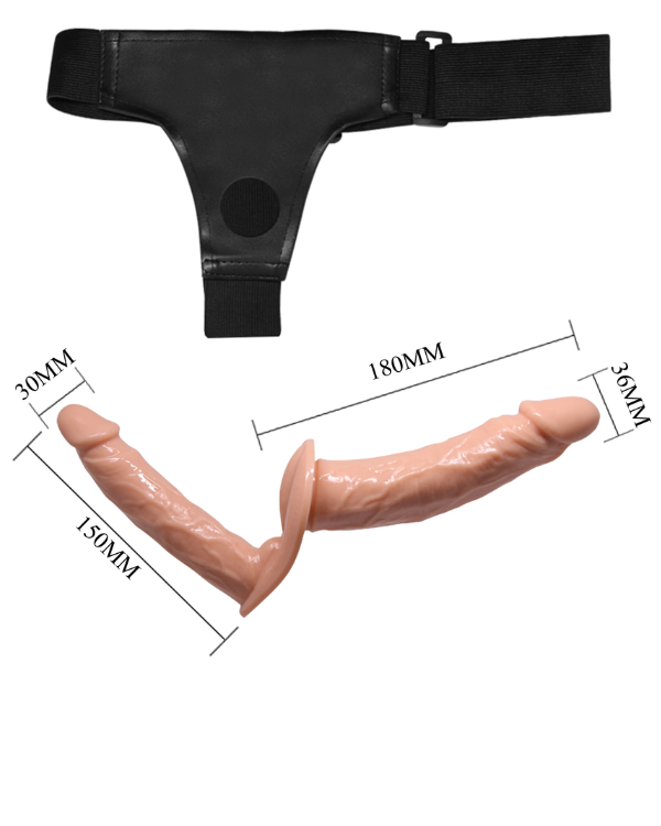 Arnés con Consolador Doble – Estimulación Realista por Dos
