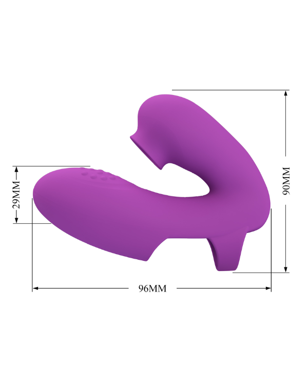 Vibrador Con Succión Para El Dedo