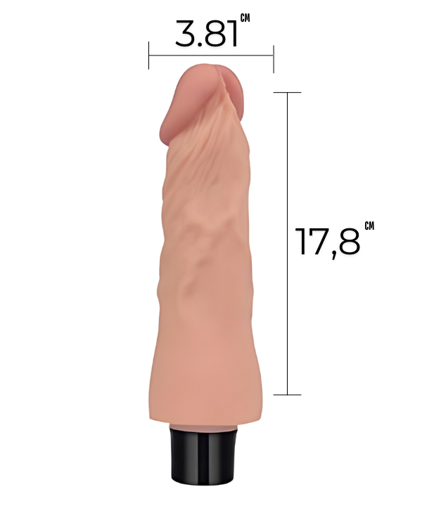 Dildo vibrador RealSoftee 18 x 3,9 CM