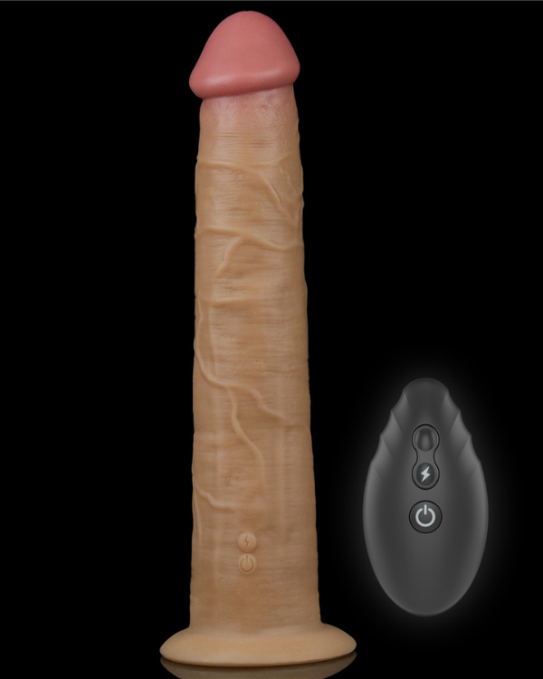 Dildo Realistico De doble Capa Con Rotación y Control Remoto 25,3 x 4,5 CM