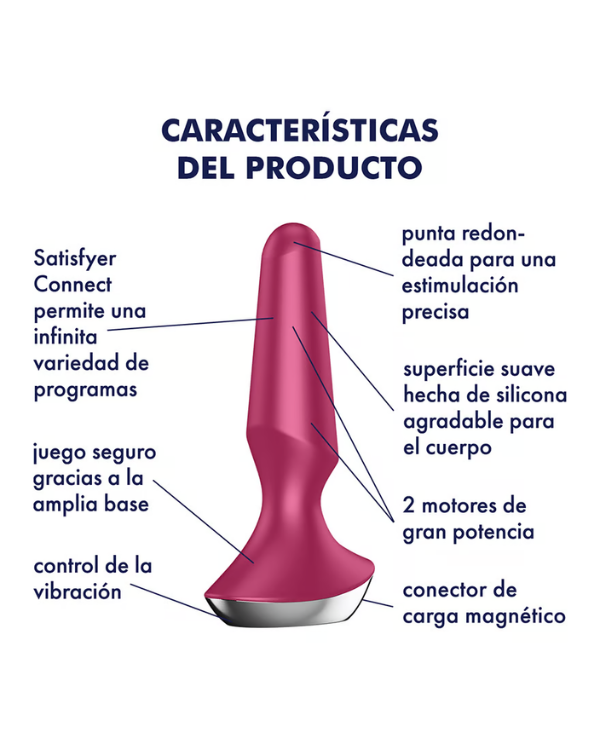 Plug Vibrador Anal Con Aplicación